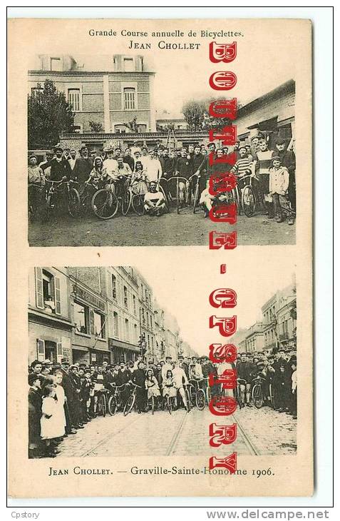 76 - GRAVILLE SAINTE HONORINE - Course De Bicyclette Jean Chollet En 1906 - Cycles - Vélo Cyclisme - Graville