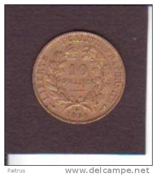 CERES - 10 Francs Or - 1899 A - Autres & Non Classés