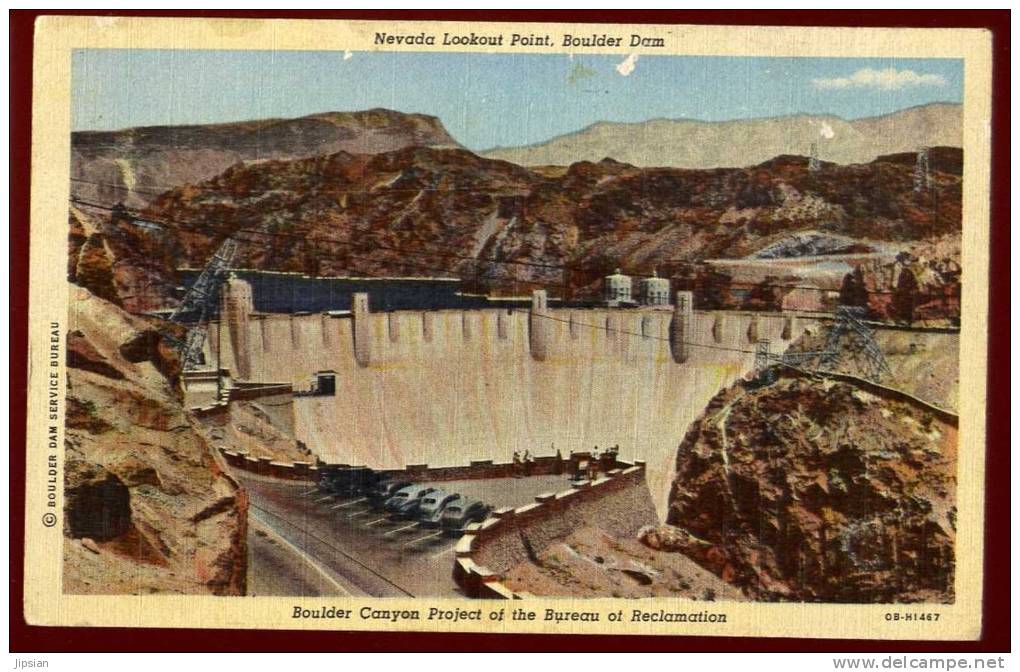 Cpa Etats Unis Nevada Lookout Point , Boulder Dam Boulder ,  Canyon Project Of The Bureau Of Reclamation    DIV9 - Autres & Non Classés