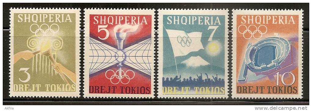 Albania 1964 Summer Olympic Games In Tokyo, MNH (**) - Albanie