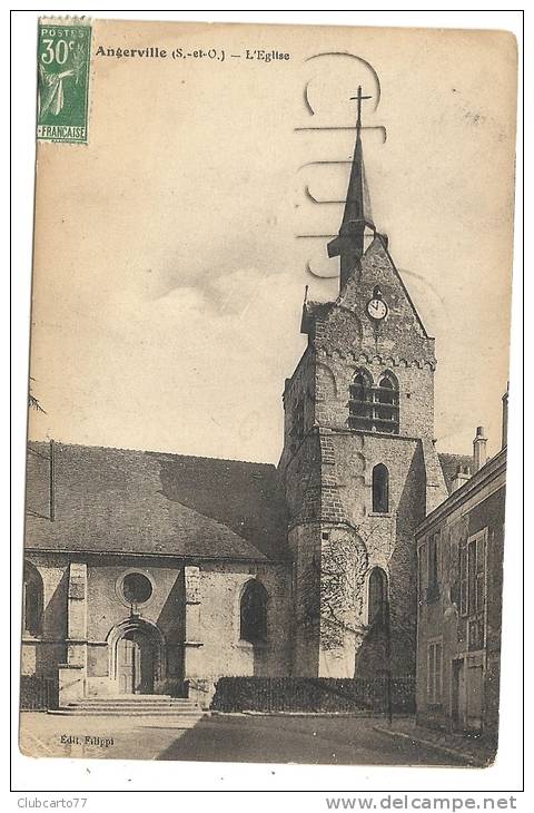 Angerville (91) : ´église En 1936. - Angerville