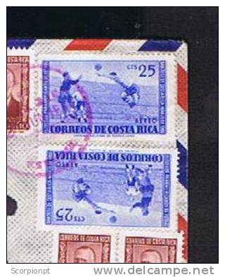 Costa Rica Futebol Players Footbal VIII Pan American Games Soccer Football Games Sports Cover Sp2033 - Soccer American Cup