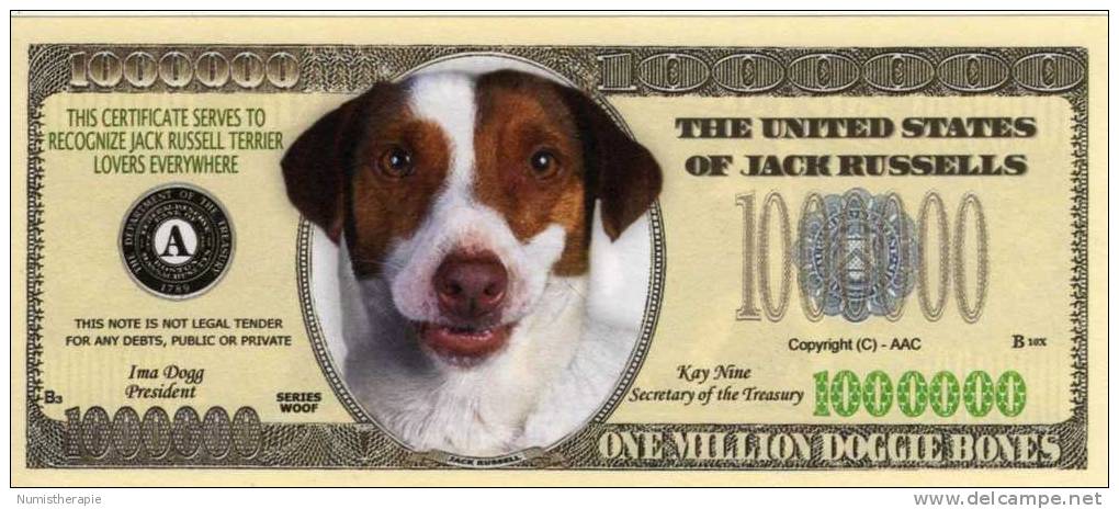 Fictif USA : 1 Million Doggie Bones : Jack Russell Terrier - Autres & Non Classés