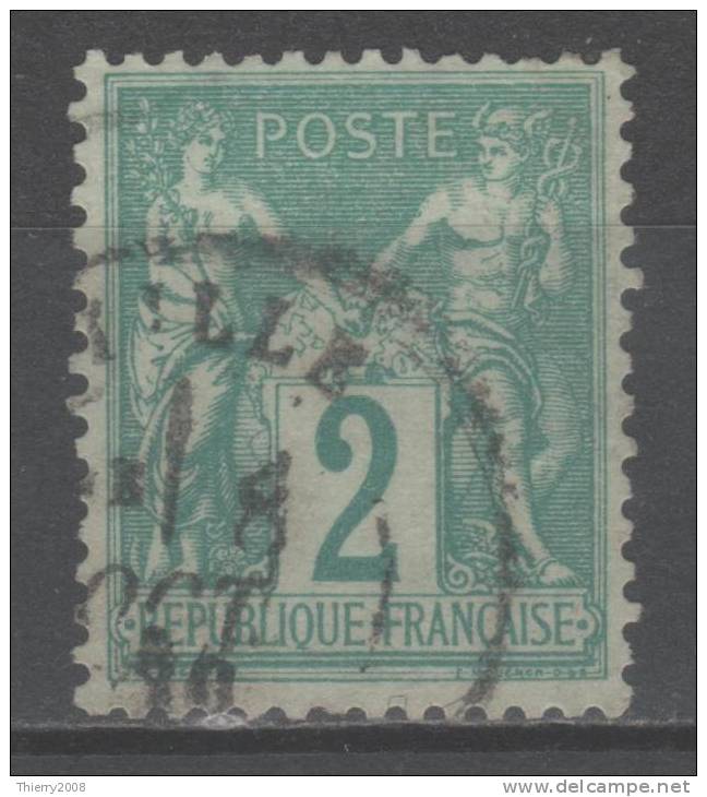 Sage  N° 74 Avec Oblitération Cachet à Date  TTB - 1876-1898 Sage (Type II)