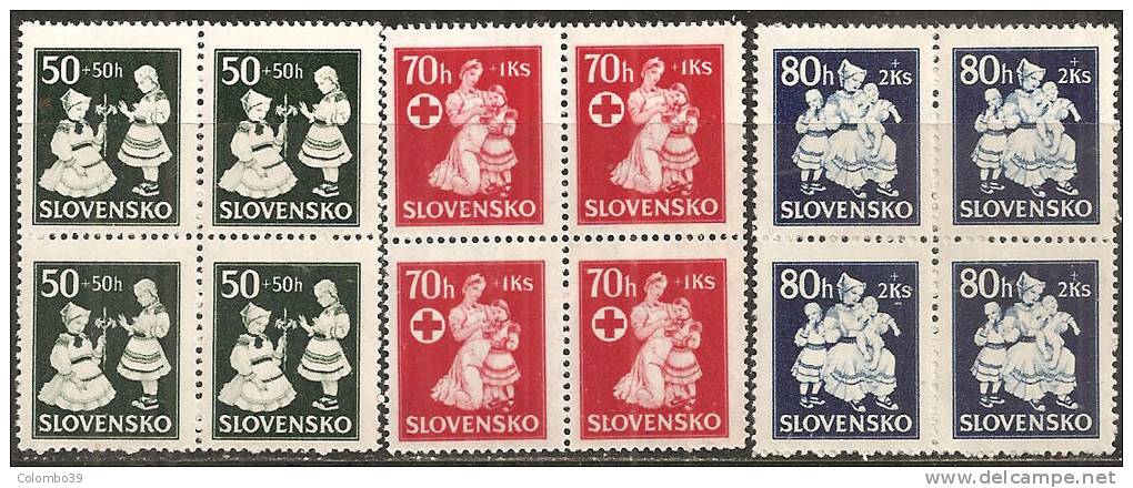 Slovacchia 1943 Nuovo** - Yv.83/85 Q - Ungebraucht