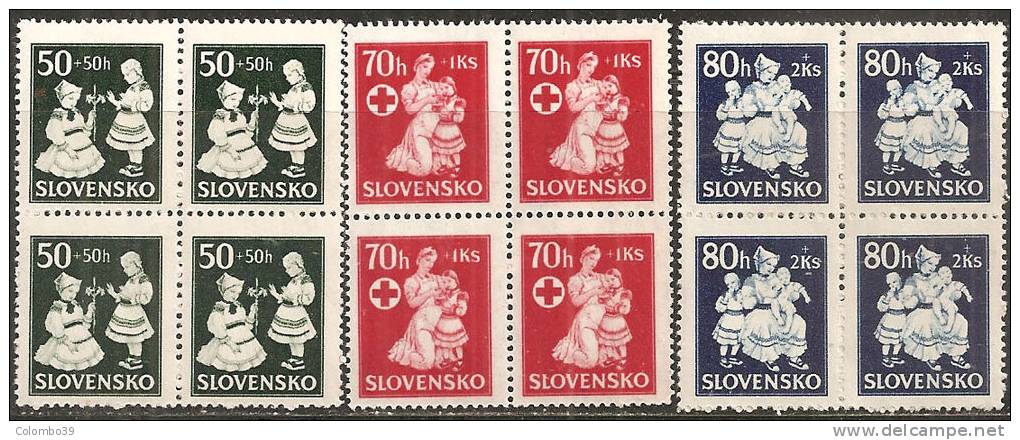 Slovacchia 1943 Nuovo** - Yv.83/85 Q - Nuovi