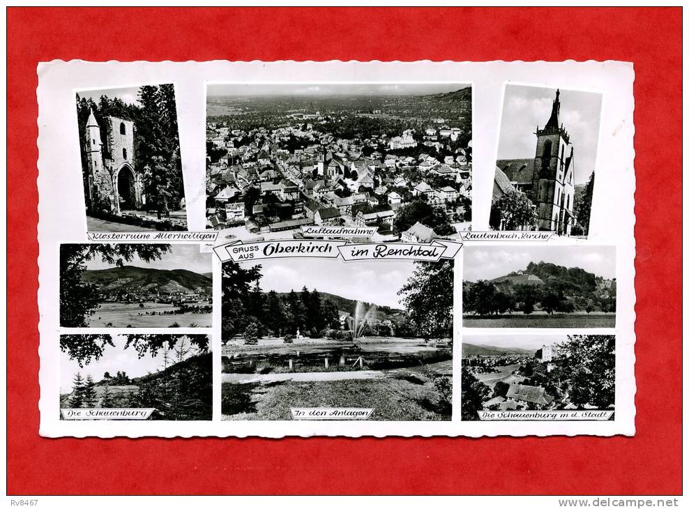 * Gruss Aus OBERKIRCH Im Renchtal-Multiples Vues-1957(Voir Les  2 Timbres Au Dos) - Oberkirch