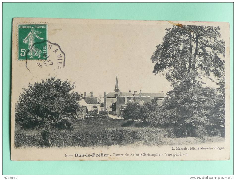 DUN LE POELIER - Route De ST CHRISTOPHE, Vue Générale - Autres & Non Classés