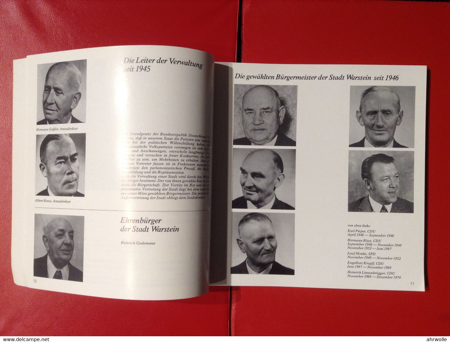 Festschrift Stadt Warstein 700 Jahrfeier 1976 Buch Der Heimat Sauerland - Chronicles & Annuals