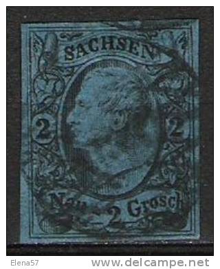 272- SAXE 1855 Nº9 15,00€ BONITO ESTADO ALEMANIA GERMANY CLASSIC SAJONIA.SELLO CLASICO ANTIGUO ESTADO DE ALEMANIA SAXE S - Saxony