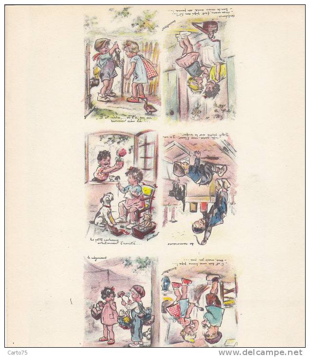 Vieux Papiers - Image - Feuille Germaine Bouret -  Galerie De Diverses Cpa - Autres & Non Classés
