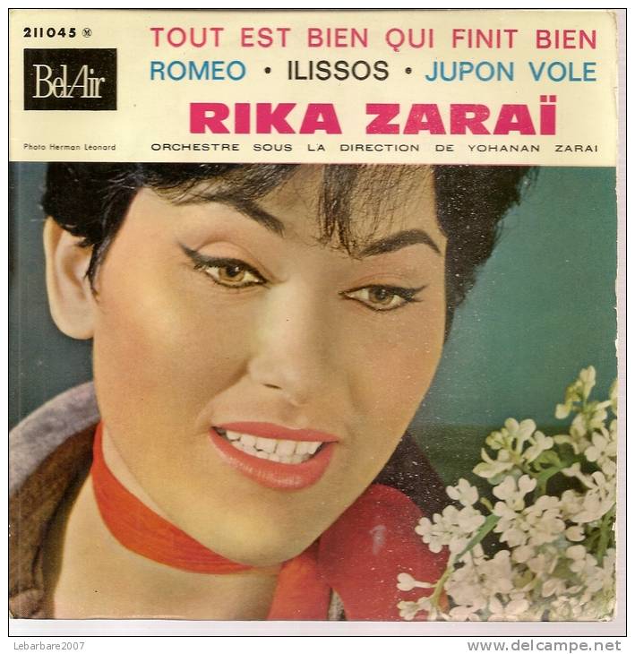 TITRE : 45 Tours EP - RIKA ZARAÏ - BEL AIR 211045 - " ROMEO " + 3 - Autres - Musique Française