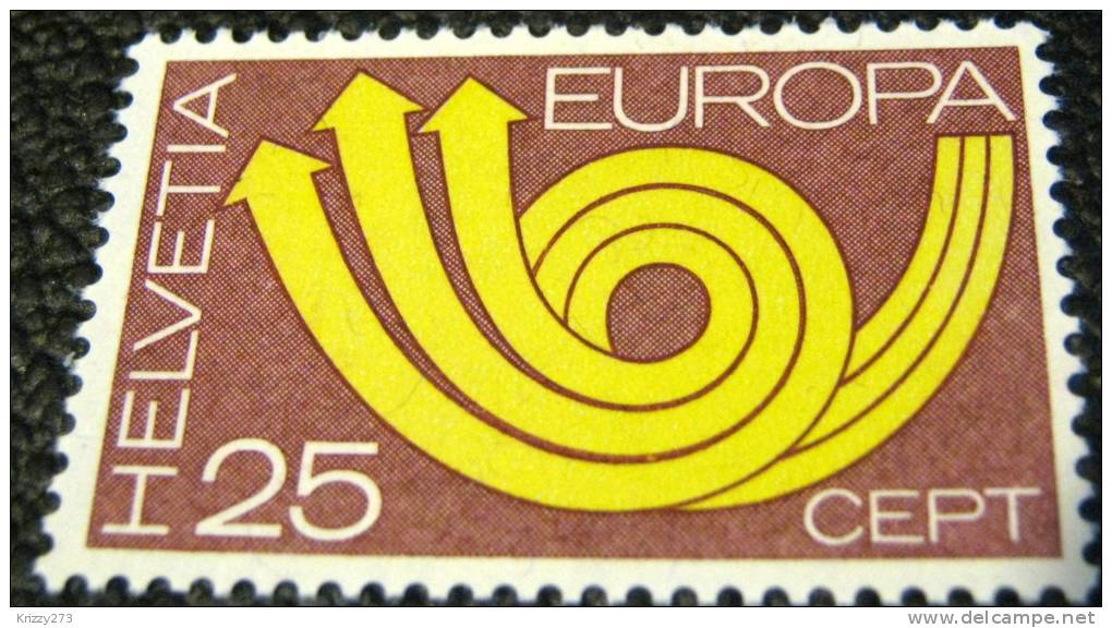 Switzerland 1973 Europa CEPT 25c - Mint - Unused Stamps