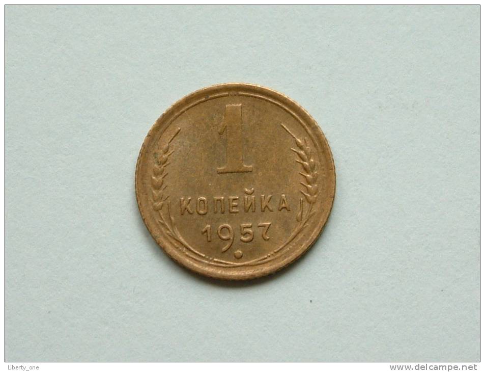 1 Kopek 1957 / Y # 119 ( Uncleaned Coin - For Grade, Please See Photo ) !! - Russie