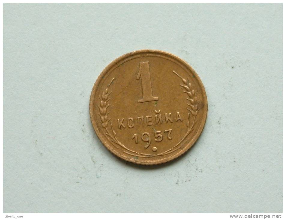 1 Kopek 1957 / Y # 119 ( Uncleaned Coin - For Grade, Please See Photo ) !! - Russie