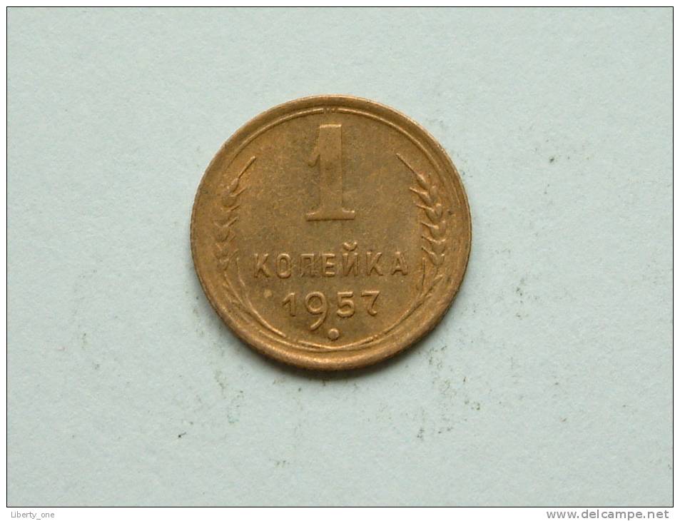 1 Kopek 1957 / Y # 119 ( Uncleaned Coin - For Grade, Please See Photo ) !! - Russie