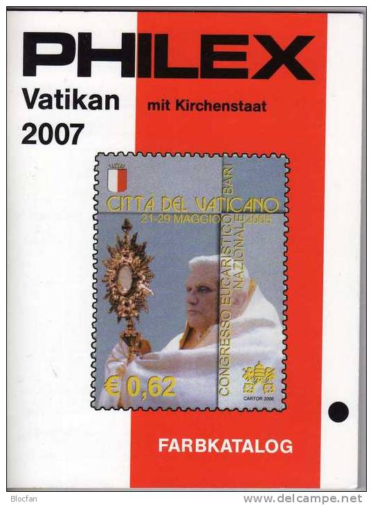 Stamp Philex Vatikan Katalog 2007 Vaticano Antiquarisch 12€ Briefmarken Preise In EURO Kirchenstaat Catalogue Of Germany - Topics