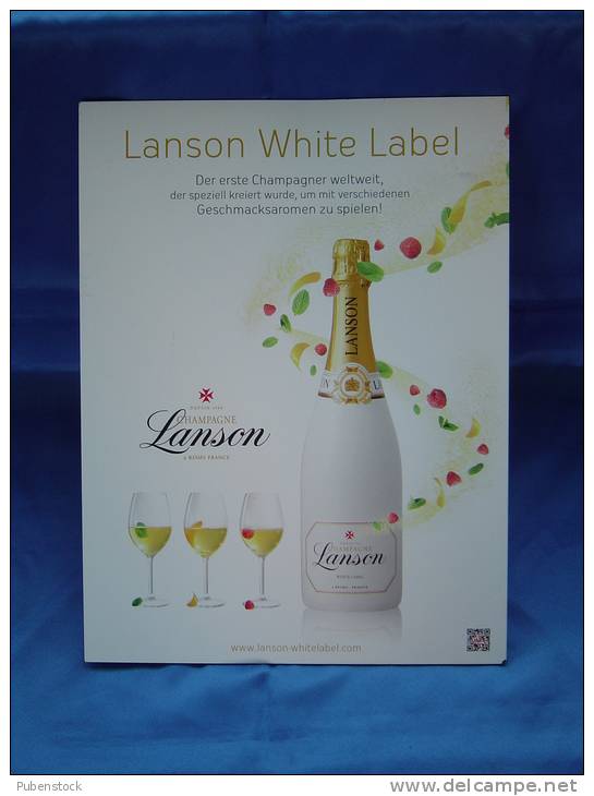 Plaque Publicitaire LANSON WHITE LABEL - Tin Signs (vanaf 1961)