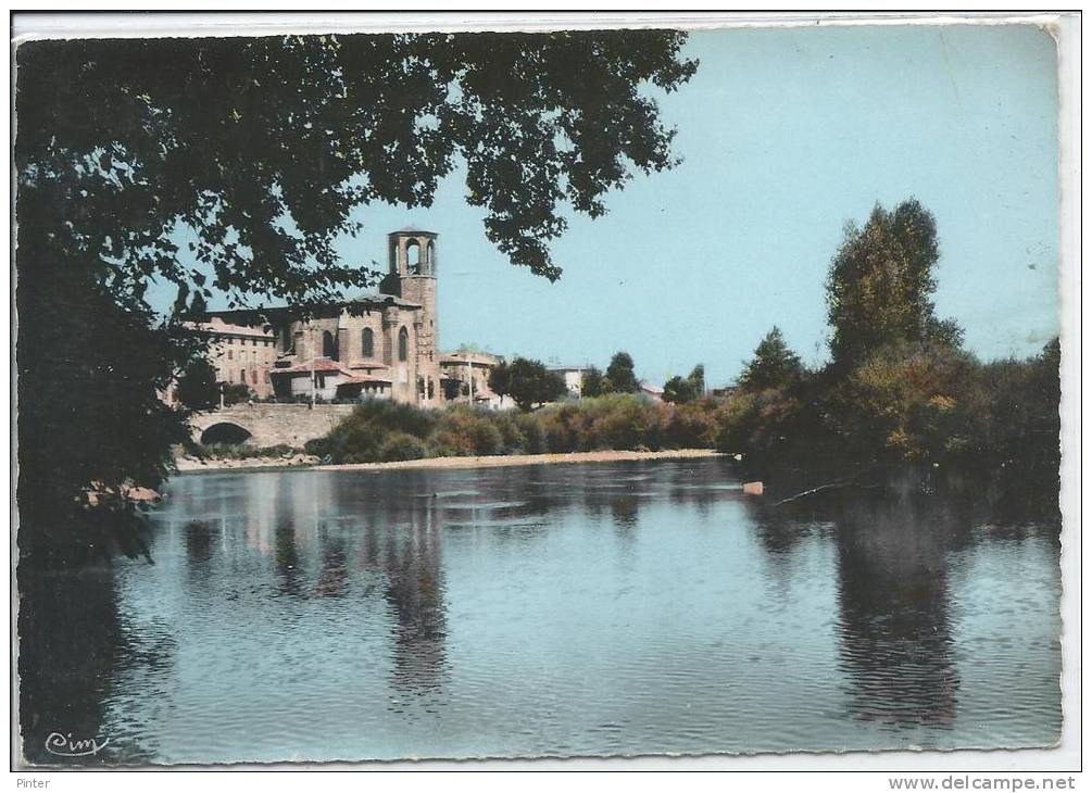 LANGEAC - Les Bords De L'Allier Et L'Eglise - Langeac