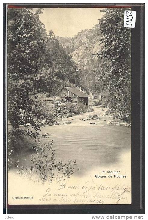 MOUTIER - GORGES DE ROCHES  - TB - Autres & Non Classés