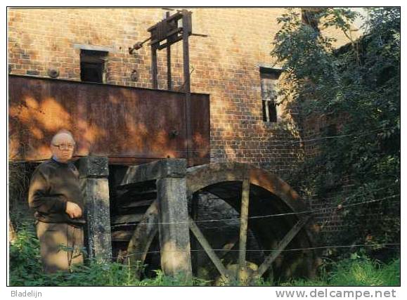 WAMBEEK Bij Ternat (Vlaams-Brabant) - Molen/moulin - Historische Prentkaart Van De Klapscheutmolen En Molenaar De Troch. - Ternat