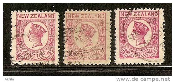 New Zealand 1873 Queen Victoria, Perforation 12 1/2, Used (o) - Used Stamps