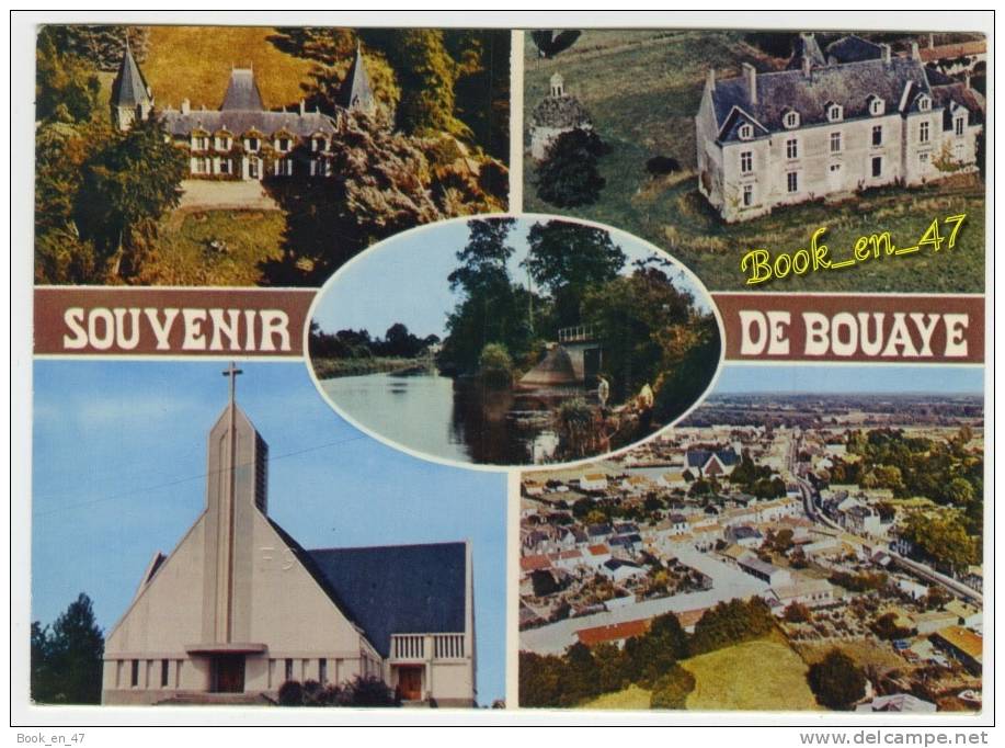 {36217} 44 Loire Atlantique Souvenir De Bouaye , Multivues ; Châteaux De Lanoë & De Senaigerie , Eglise , Achenau - Bouaye