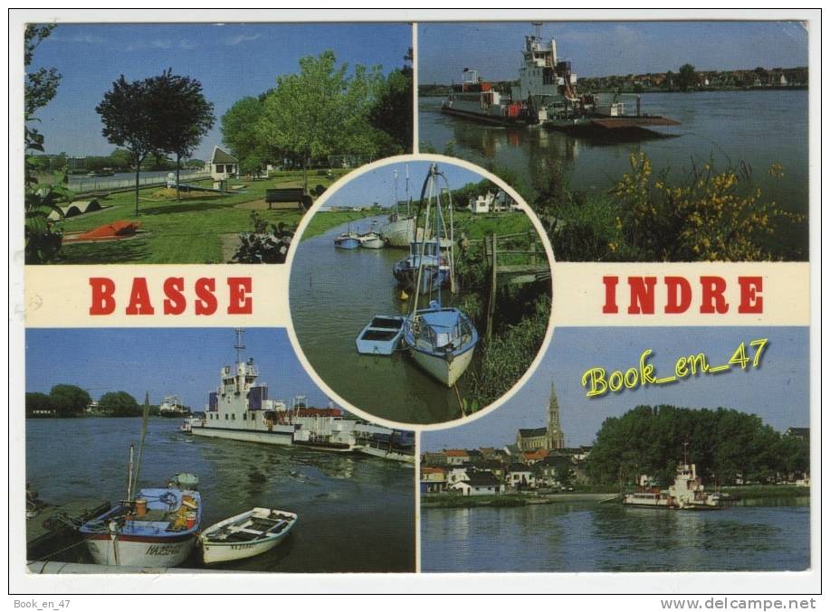 {36216} 44 Loire Atlantique Basse Indre , Multivues ; Bateaux - Basse-Indre