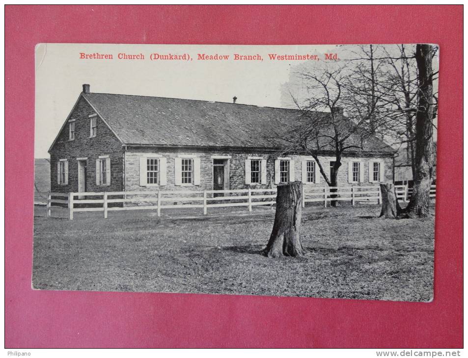 Westminster MD  Breathern Church 1916 Cancel--------  ------ref 685 - Andere & Zonder Classificatie