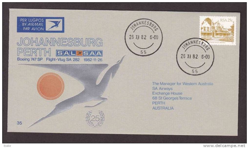 South Africa - South African Airways Flight Cover 35 - Aéreo