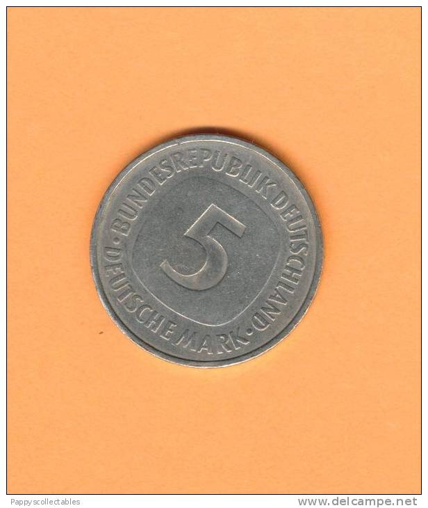 Germany Allemagne 5 Mark F Deutsche Mark 1975 - 5 Mark