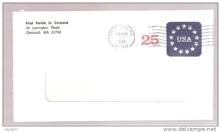 USA 25 Cent - First Parish In Concord, Massachusetts - 1981-00