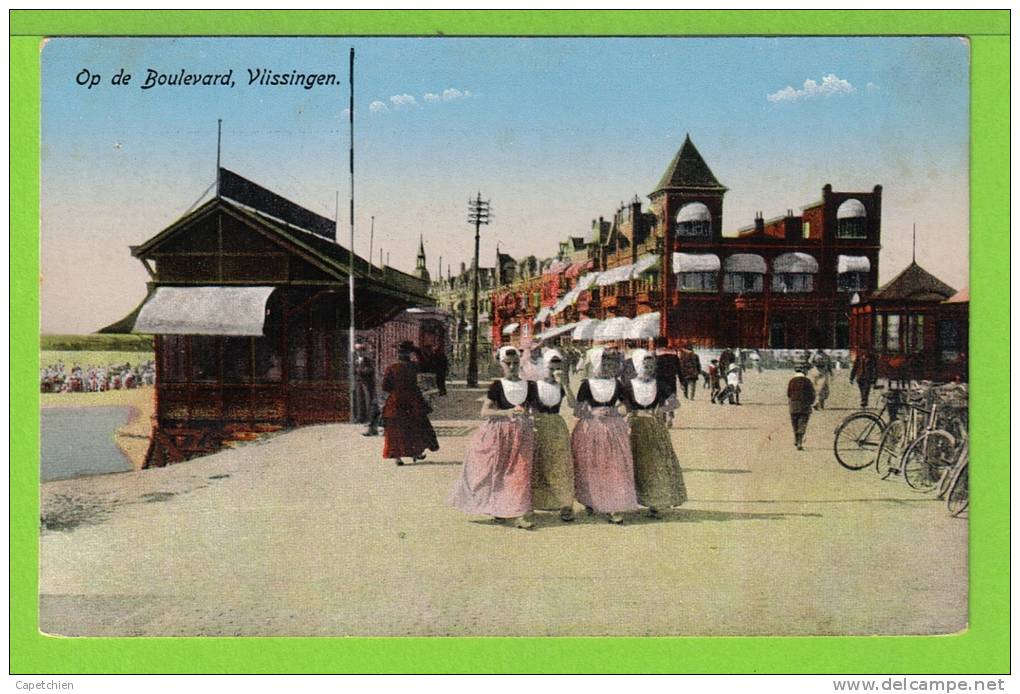 OP DE BOULEVARD, VIISSINGEN - Carte Vierge - Vlissingen