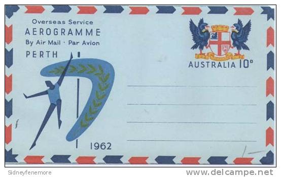 Australia 1962 10c Air Letter. Mint. - Aerograms