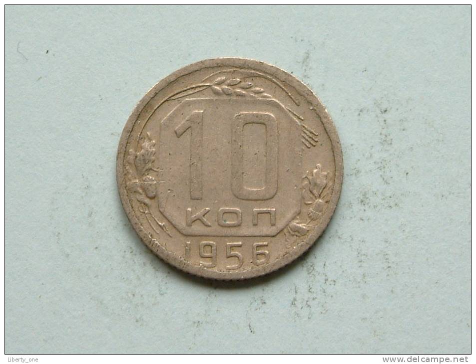 1956 - 10 KOPEKS / Y # 116 ( Uncleaned - For Grade, Please See Photo ) ! - Russie