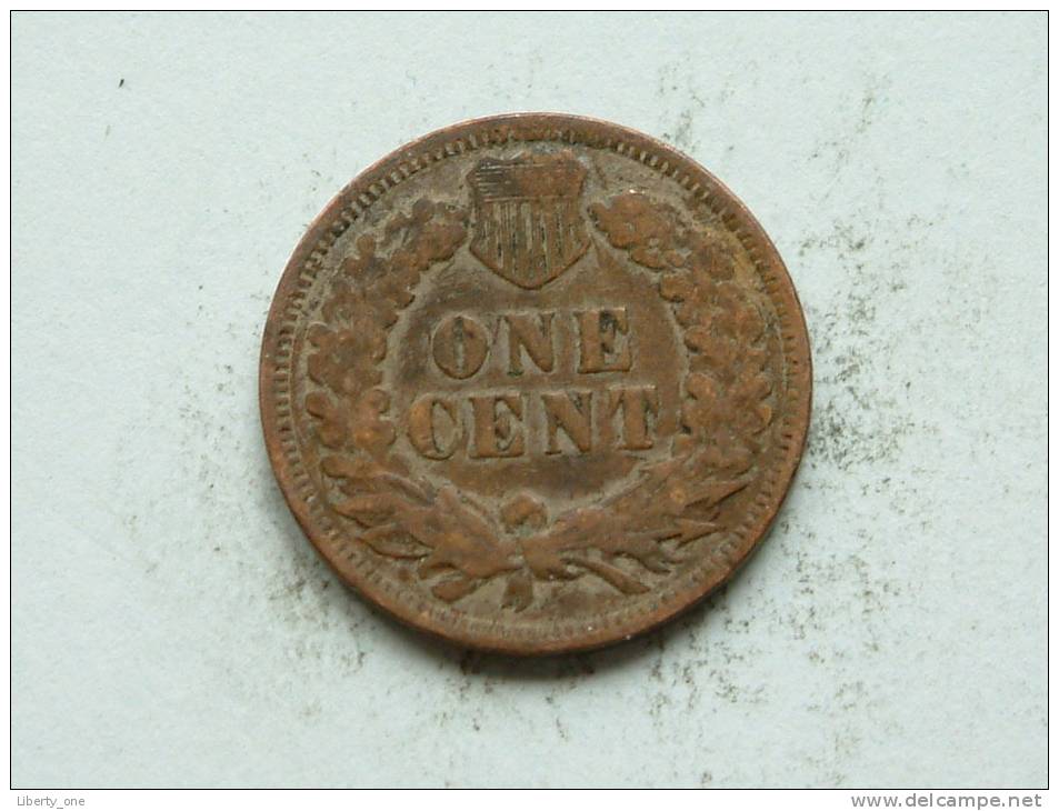 1907 - 1 CENT / KM 90a ( Uncleaned - For Grade, Please See Photo ) ! - 1859-1909: Indian Head