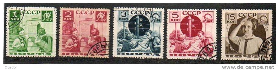 Russia 1936 - Organization Of The Pioneers Perforated 11 Used - Organizzazione Dei Pionieri Dentellati 11 - Used Stamps