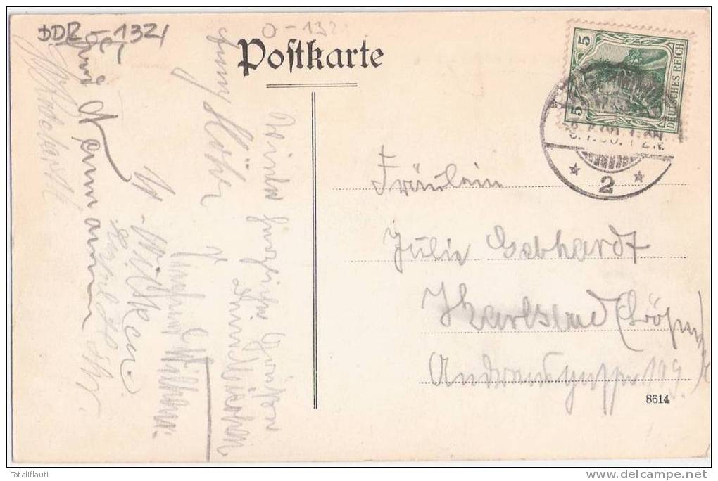 Angermünde Gruß Aus Kerkow Gasthaus Von Ferdinand Baath Gutshaus Belebt 9.7.1909 Gelaufen - Angermünde