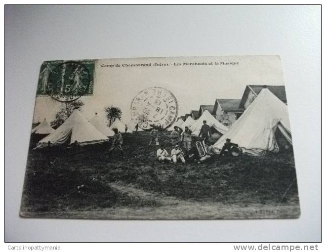 Campo Militare Camp De Chambarand Isere Les Marabouts Et La Musique Banda Musicale Militare Francia - Manöver