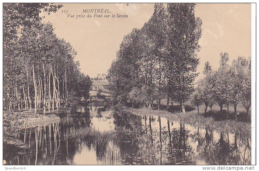 20843 Montreal, Vue Prise Du Pont Sur Le Serein . 123 éd ? ! état ! - Montreal