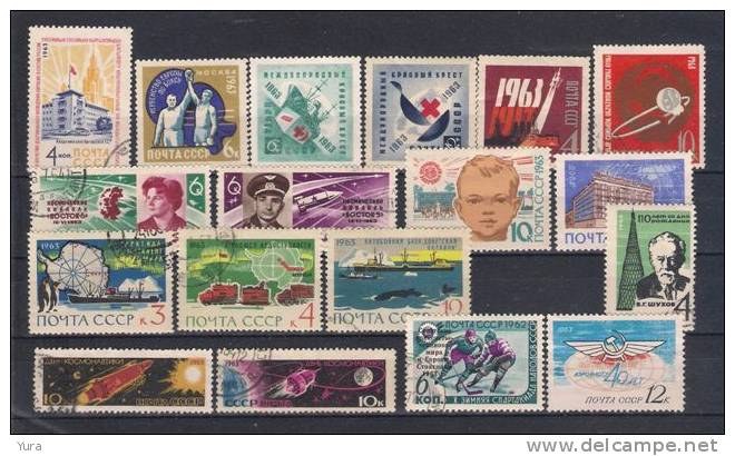 Lot 164 USSR 1963   2 Scans  31 Different    Mint, Used - Collections