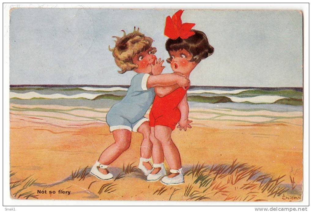 ILLUSTRATORS CHICKY SPARK "NOT SO FIERY" Nr. 639 OLD POSTCARD - Spark, Chicky