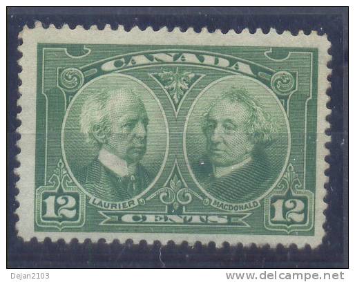 Canada Sir Laurier & Macdonald  12 Cents Mi#125 1927 MNH ** - Unused Stamps