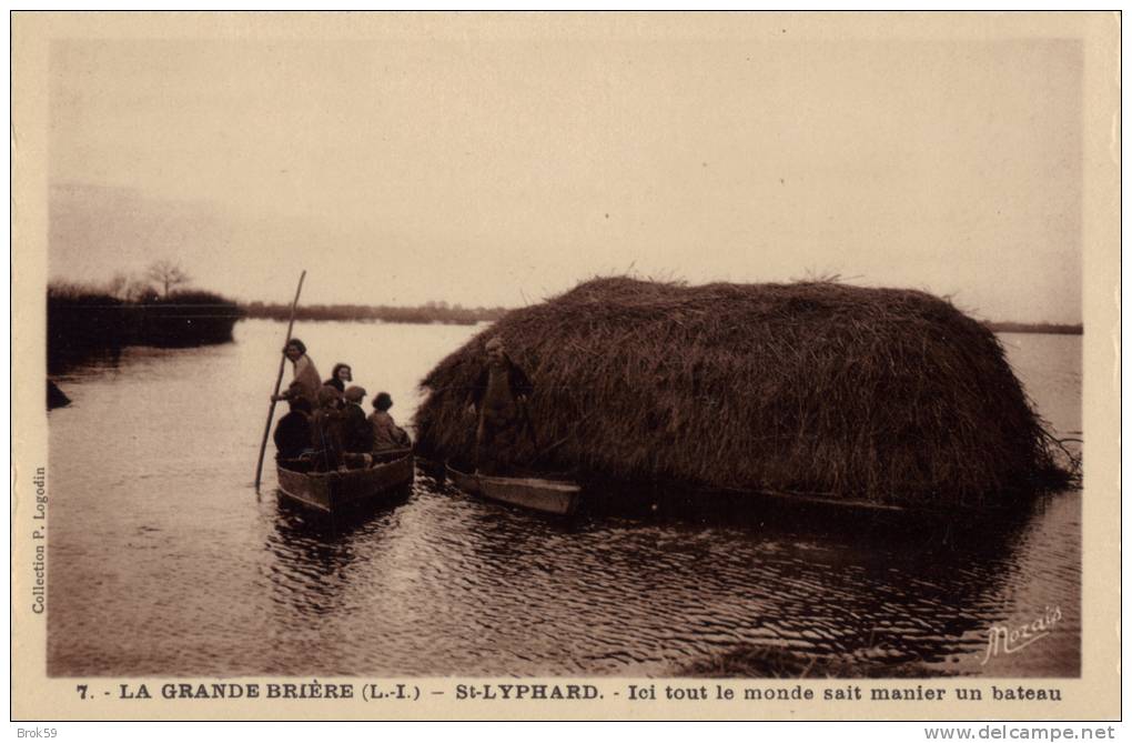 44 LA GRANDE BRIERE - ST / SAINT LYPHARD ICI TOUT LE MONDE SAIT MANIER UN BATEAU - Saint-Lyphard