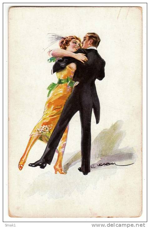 ILLUSTRATORS USABAL THE DANCE  WSBS Nr. 1092 OLD POSTCARD - Usabal