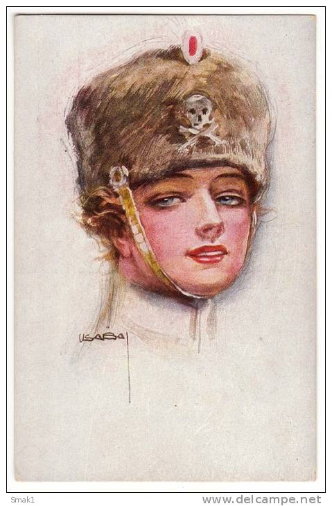 ILLUSTRATORS USABAL RUSSIAN HAT PFB Nr. 3796/6 OLD POSTCARD - Usabal