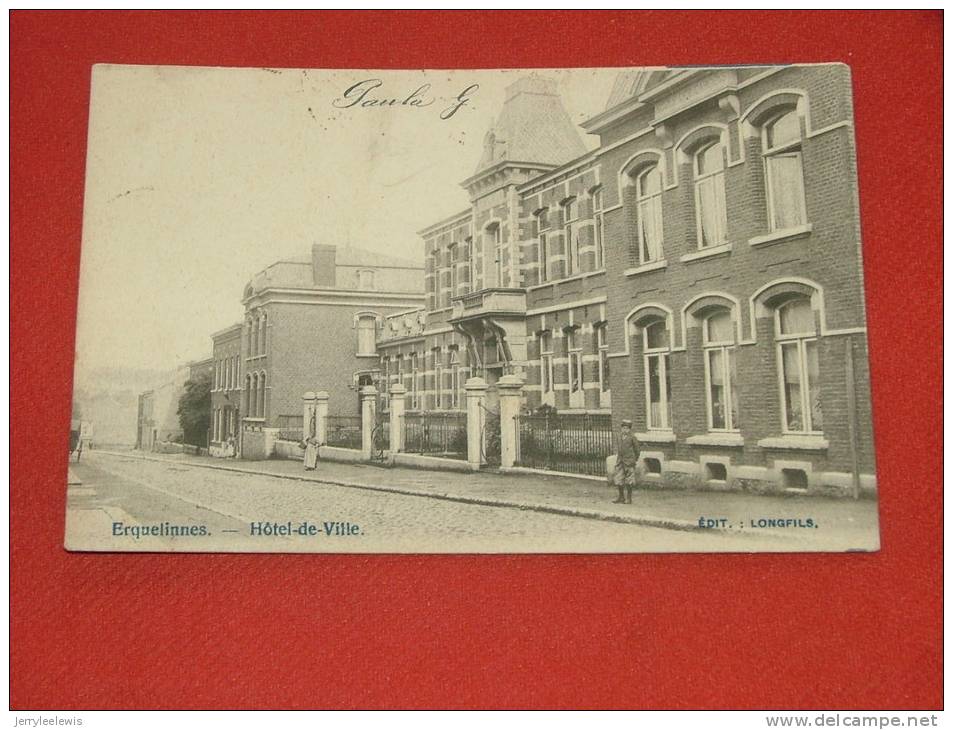 ERQUELINNES  - Maison Communale  -  1902 - Erquelinnes