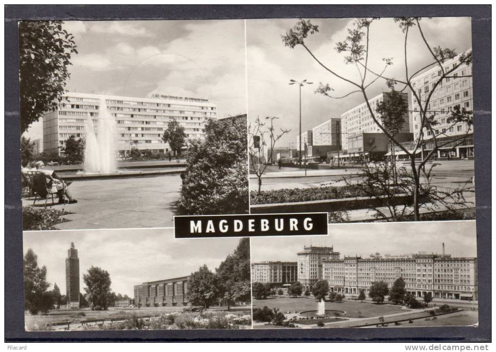 31829     Germania,  Magdeburg,  Am  Sringbrunnen -Karl- Marx-Strasse,  VG  1970 - Magdeburg
