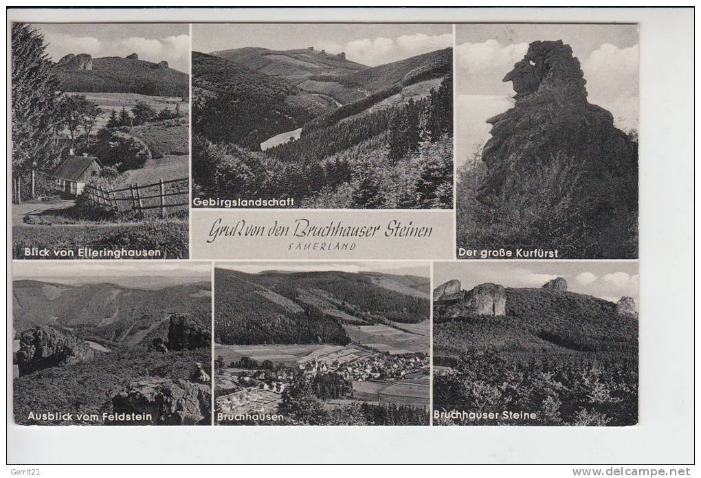 5787 OLSBERG, Bruchhauser Steine, Mehrbildkarte - Meschede