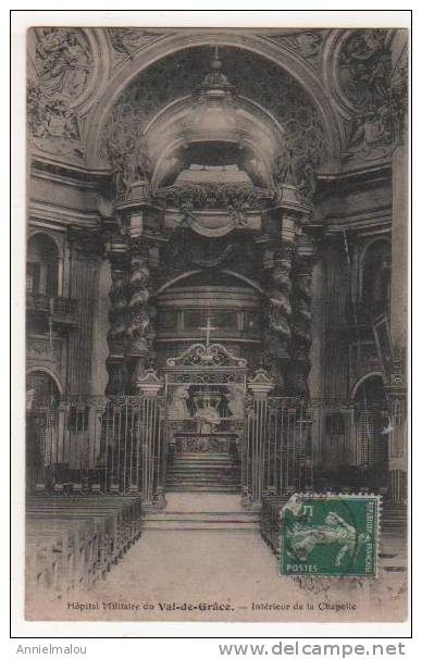 HOPITAL MILITAIRE DU VAL-DE-GRACE  -    INTERIEUR  DE LA CHAPELLE - Santé, Hôpitaux